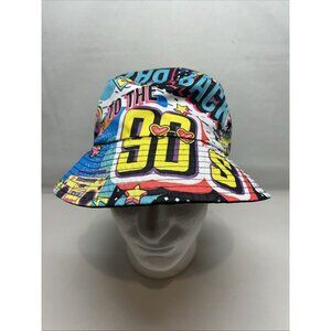 Back To 90s Graffiti Art Bucket Hat Unisex OS Streetwear Throwback Urban